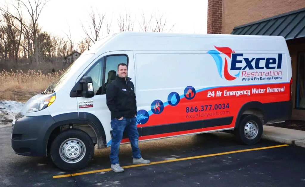 Excel Restoration in McHenry, IL - Owner and Van
