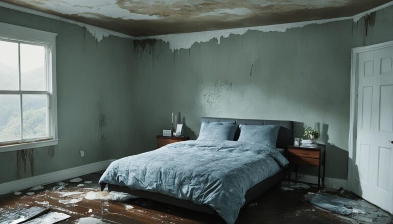 Is it safe to sleep in house with water damage?